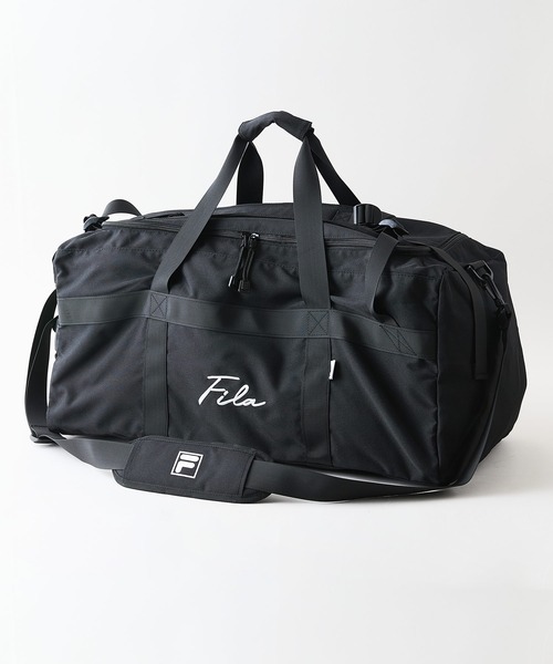 FILA(フィラ)の「【FILA/フィラ】【大容量47L 肩掛け、手持ち、リュックの3WAY仕様】3WAYボストンバッグ 修学旅行 林間学校 部活 旅行 出張 スクリプトロゴ(ボストンバッグ・メンズ・ネイビー/ブラック・FREE)」の17枚目の写真