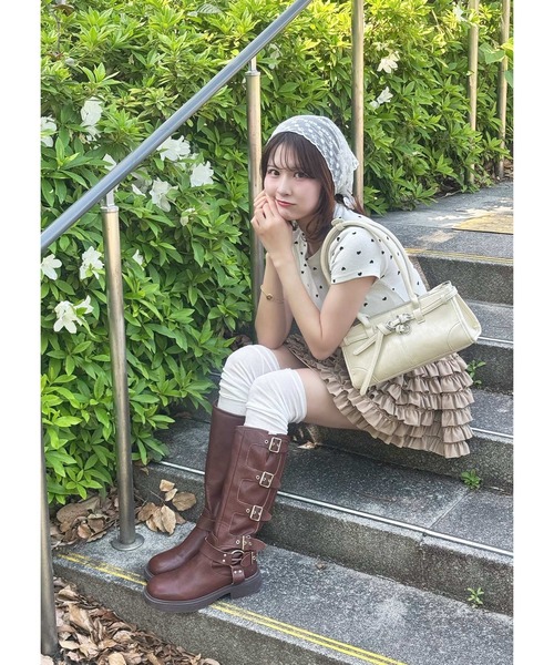 frunco（フランコ）の「ハートフロッキーTシャツ（Tシャツ/カットソー・レディース・ホワイト・FREE）」の8枚目の写真