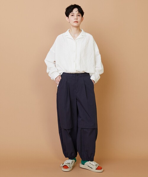 FRAPBOIS（フラボア）の「パシュート パンツ（その他パンツ・レディース・ネイビー/ベージュ/グリーン・2/1）」の20枚目の写真