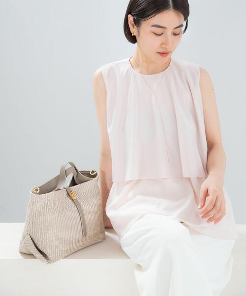 URBAN RESEARCH ROSSO WOMEN(アーバンリサーチ ロッソ)の「レイヤードフレアブラウス(シャツ/ブラウス・レディース・ブラック系その他/ブルー/ピンク系その他・FREE)」の3枚目の写真