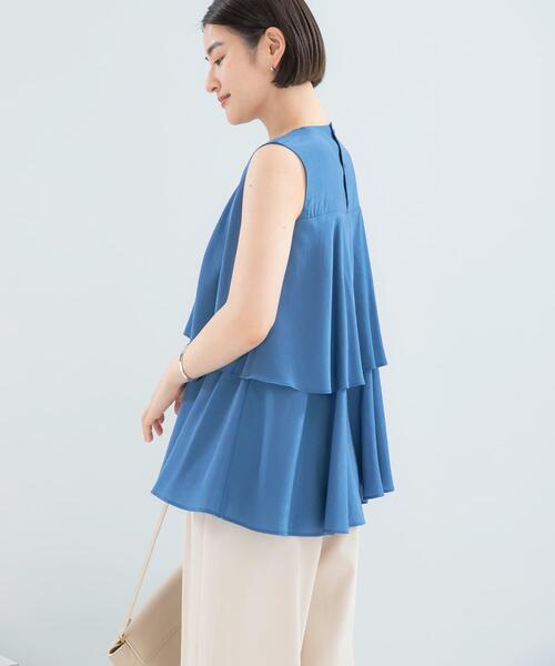 URBAN RESEARCH ROSSO WOMEN(アーバンリサーチ ロッソ)の「レイヤードフレアブラウス(シャツ/ブラウス・レディース・ブラック系その他/ブルー/ピンク系その他・FREE)」の1枚目の写真