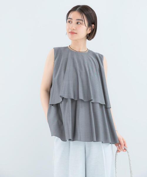 URBAN RESEARCH ROSSO WOMEN（アーバンリサーチ　ロッソ）の「レイヤードフレアブラウス（シャツ/ブラウス・レディース・ブラック系その他/ブルー/ピンク系その他・FREE）」の19枚目の写真