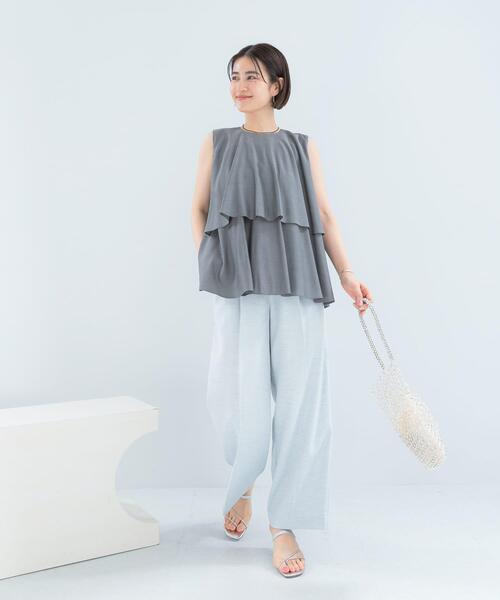 URBAN RESEARCH ROSSO WOMEN（アーバンリサーチ　ロッソ）の「レイヤードフレアブラウス（シャツ/ブラウス・レディース・ブラック系その他/ブルー/ピンク系その他・FREE）」の21枚目の写真