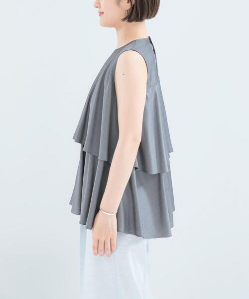 URBAN RESEARCH ROSSO WOMEN(アーバンリサーチ ロッソ)の「レイヤードフレアブラウス(シャツ/ブラウス・レディース・ブラック系その他/ブルー/ピンク系その他・FREE)」の22枚目の写真
