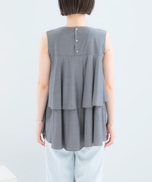 URBAN RESEARCH ROSSO WOMEN(アーバンリサーチ ロッソ)の「レイヤードフレアブラウス(シャツ/ブラウス・レディース・ブラック系その他/ブルー/ピンク系その他・FREE)」の21枚目の写真