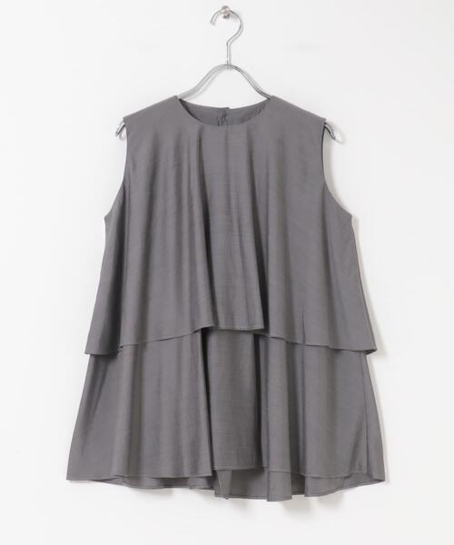 URBAN RESEARCH ROSSO WOMEN(アーバンリサーチ ロッソ)の「レイヤードフレアブラウス(シャツ/ブラウス・レディース・ブラック系その他/ブルー/ピンク系その他・FREE)」の19枚目の写真