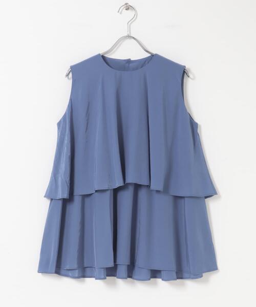 URBAN RESEARCH ROSSO WOMEN(アーバンリサーチ ロッソ)の「レイヤードフレアブラウス(シャツ/ブラウス・レディース・ブラック系その他/ブルー/ピンク系その他・FREE)」の14枚目の写真