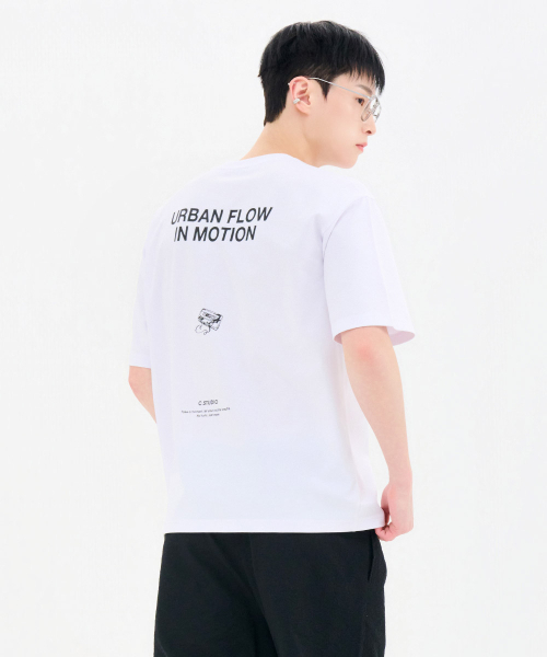 CHASECULT(チェイスカルト)の「男性グラフィック半袖Tシャツ-FBRK5814D01(Tシャツ/カットソー・メンズ・ホワイト・95/100/105/110)」の3枚目の写真