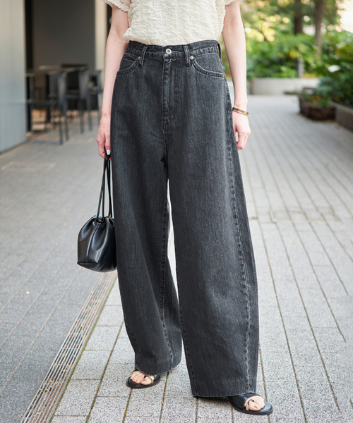LE DENIM ライトカーブバギーデニムパンツ（デニムパンツ）｜SLOBE