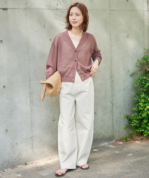 SLOBE IENA（スローブイエナ）の「LE DENIM ライトカーブバギーデニムパンツ（デニムパンツ・レディース・ブラック/ホワイト・38/36）」の16枚目の写真