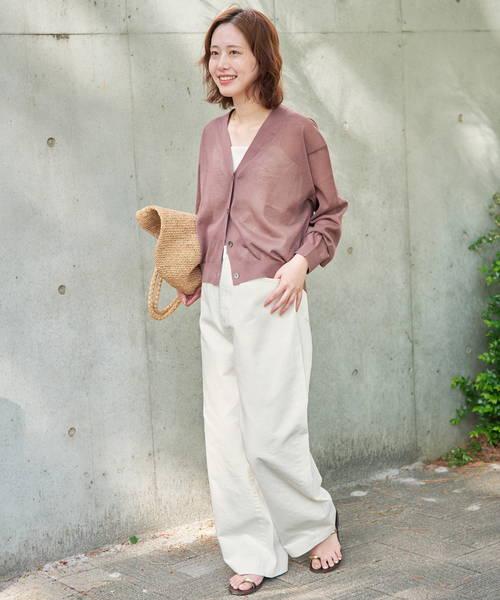 SLOBE IENA（スローブイエナ）の「LE DENIM ライトカーブバギーデニムパンツ（デニムパンツ・レディース・ブラック/ホワイト・38/36）」の17枚目の写真