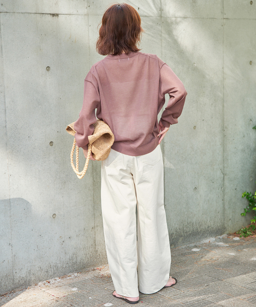 SLOBE IENA（スローブイエナ）の「LE DENIM ライトカーブバギーデニムパンツ（デニムパンツ・レディース・ブラック/ホワイト・38/36）」の19枚目の写真