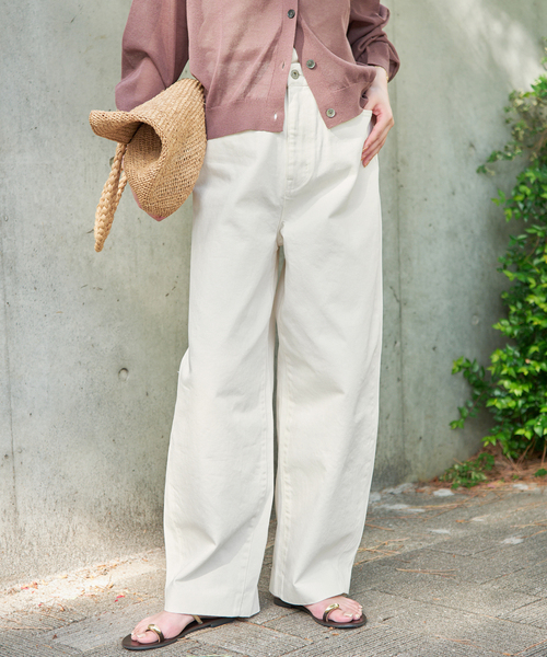 SLOBE IENA（スローブイエナ）の「LE DENIM ライトカーブバギーデニムパンツ（デニムパンツ・レディース・ブラック/ホワイト・38/36）」の20枚目の写真