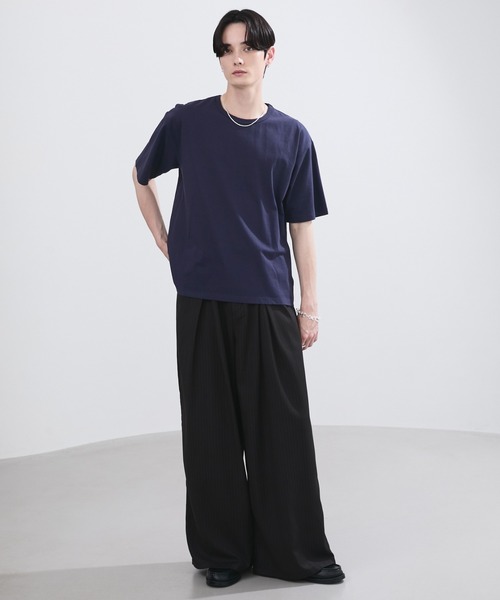 LUENNA（ルエナ）の「【LUENNA】Basic Crew Neck Short Sleeve T-Shirt / ベーシッククルーネック半袖Tシャツ（Tシャツ/カットソー・メンズ・ネイビー/ブラック/ホワイト/ネイビー系1・S/M/L）」の10枚目の写真