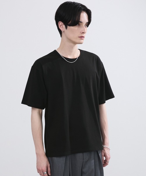 LUENNA（ルエナ）の「【LUENNA】Basic Crew Neck Short Sleeve T-Shirt / ベーシッククルーネック半袖Tシャツ（Tシャツ/カットソー・メンズ・ネイビー/ブラック/ホワイト/ネイビー系1・S/M/L）」の15枚目の写真
