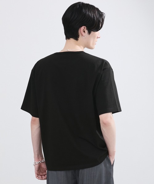 LUENNA（ルエナ）の「【LUENNA】Basic Crew Neck Short Sleeve T-Shirt / ベーシッククルーネック半袖Tシャツ（Tシャツ/カットソー・メンズ・ネイビー/ブラック/ホワイト/ネイビー系1・S/M/L）」の17枚目の写真