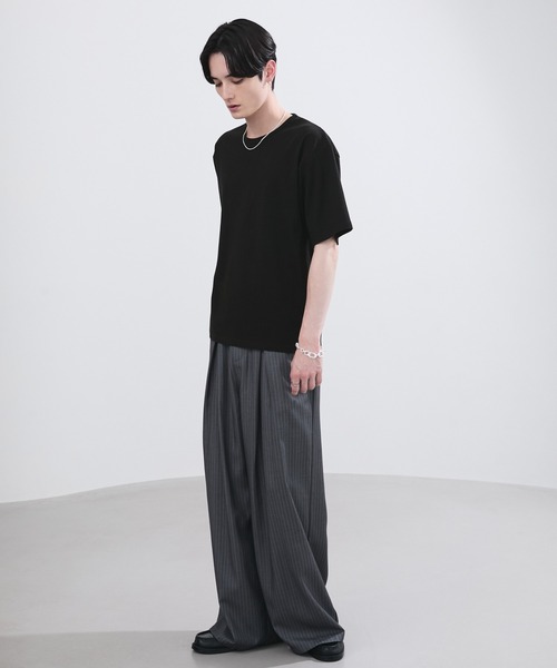 LUENNA（ルエナ）の「【LUENNA】Basic Crew Neck Short Sleeve T-Shirt / ベーシッククルーネック半袖Tシャツ（Tシャツ/カットソー・メンズ・ネイビー/ブラック/ホワイト/ネイビー系1・S/M/L）」の20枚目の写真