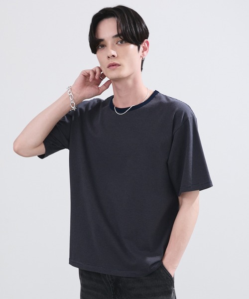 LUENNA（ルエナ）の「【LUENNA】Basic Crew Neck Short Sleeve T-Shirt / ベーシッククルーネック半袖Tシャツ（Tシャツ/カットソー・メンズ・ネイビー/ブラック/ホワイト/ネイビー系1・S/M/L）」の22枚目の写真