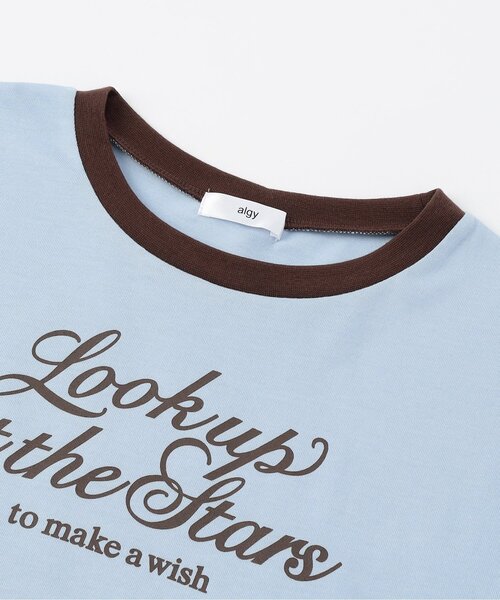 algy（アルジー）の「レースアップ半袖Tシャツ（Tシャツ/カットソー・キッズ・オフホワイト/サックスブルー/ブラック・140/130/160/150）」の14枚目の写真