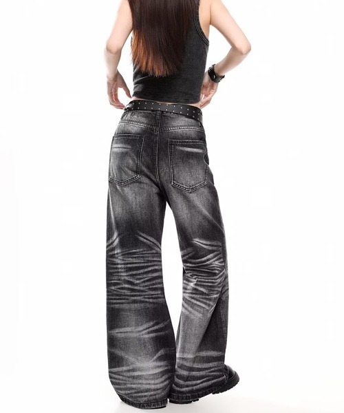 Ressaca（レサーカ）の「フロントボタンフレアデニムパンツ（デニムパンツ・メンズ・ブラック・L/M/XL）」の5枚目の写真
