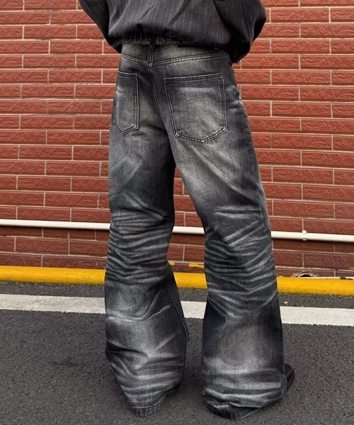 Ressaca（レサーカ）の「フロントボタンフレアデニムパンツ（デニムパンツ・メンズ・ブラック・L/M/XL）」の9枚目の写真