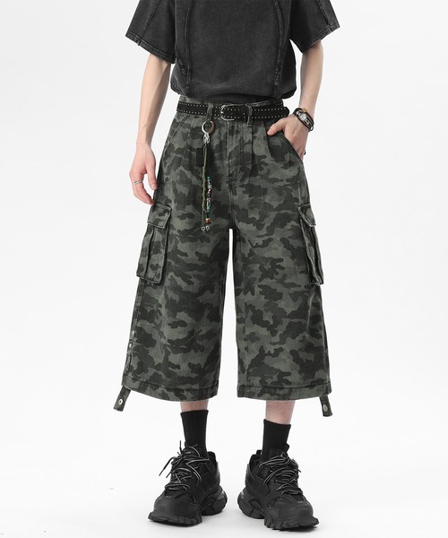 HOOK(フック)の「HOOK カモフラ ワイドカーゴハーフパンツ (SS)(カーゴパンツ・メンズ・マルチ・L/M/S)」の20枚目の写真