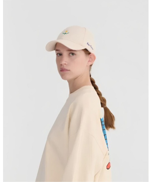 BOBO CHOSES(ボボショーズ)の「Pixel Daisy twill cap(キャップ・レディース・オフホワイト・58cm)」の1枚目の写真