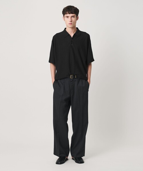 BEAUTY&YOUTH UNITED ARROWS(ビューティーアンドユースユナイテッドアローズ)の「リネン ブリーズ ドルマン 3B ポロニット ウォッシャブル(ポロシャツ・メンズ・ナチュラル/オリーブ/ブラック・XL/M/S/L)」の5枚目の写真