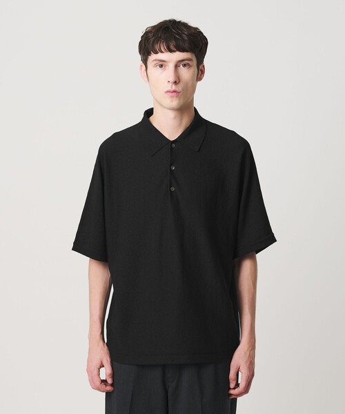 BEAUTY&YOUTH UNITED ARROWS(ビューティーアンドユースユナイテッドアローズ)の「リネン ブリーズ ドルマン 3B ポロニット ウォッシャブル(ポロシャツ・メンズ・ナチュラル/オリーブ/ブラック・XL/M/S/L)」の8枚目の写真
