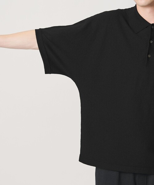 BEAUTY&YOUTH UNITED ARROWS(ビューティーアンドユースユナイテッドアローズ)の「リネン ブリーズ ドルマン 3B ポロニット ウォッシャブル(ポロシャツ・メンズ・ナチュラル/オリーブ/ブラック・XL/M/S/L)」の11枚目の写真
