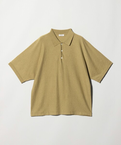 BEAUTY&YOUTH UNITED ARROWS(ビューティーアンドユースユナイテッドアローズ)の「リネン ブリーズ ドルマン 3B ポロニット ウォッシャブル(ポロシャツ・メンズ・ナチュラル/オリーブ/ブラック・XL/M/S/L)」の12枚目の写真