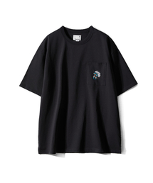 Lawrence Short Embroidery T-shirt - Native American Black