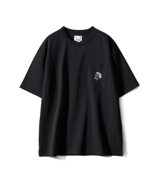 HORLISUN(ホーリーサン)の「Lawrence Short Embroidery T-shirt - Native American Black(Tシャツ/カットソー・メンズ・その他・SMALL/MEDIUM/LARGE)」の1枚目の写真