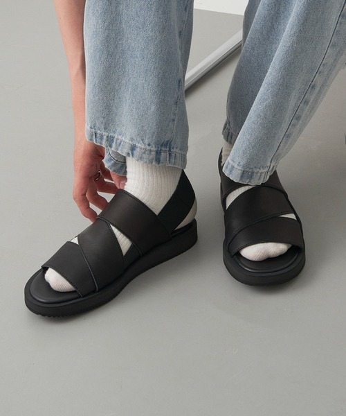 PADRONE(パドローネ)の「【PADRONE】COMBINATION STRAP SANDALS with Vibram TK2308-3208-26A(サンダル・メンズ・ブラック・41/42/40)」の2枚目の写真