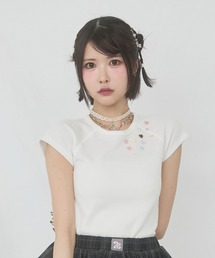 rumnel:（ルムネル）の「ランダムボタンワッフルTシャツ / Random Button Waffle T-Shirt（Tシャツ/カットソー）」
