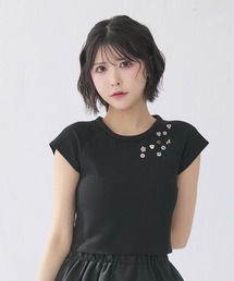ランダムボタンワッフルTシャツ / Random Button Waffle T-Shirt