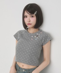 rumnel:（ルムネル）の「ランダムボタンワッフルTシャツ / Random Button Waffle T-Shirt（Tシャツ/カットソー）」