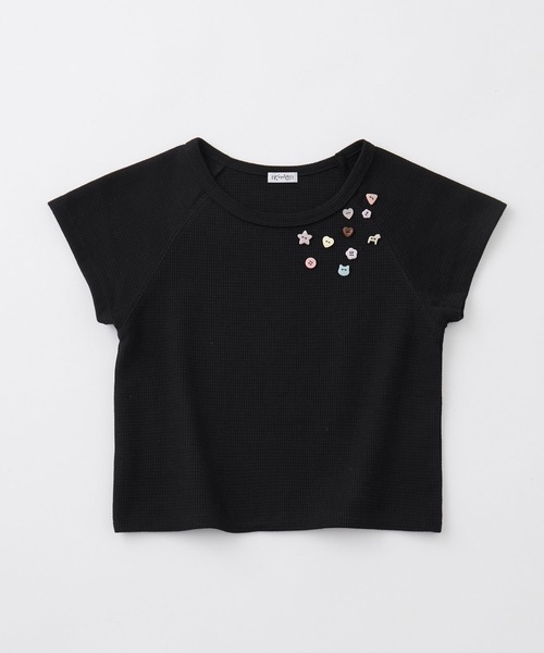rumnel:(ルムネル)の「ランダムボタンワッフルTシャツ / Random Button Waffle T-Shirt(Tシャツ/カットソー・レディース・ホワイト/グレー系/ブラック・FREE)」の15枚目の写真