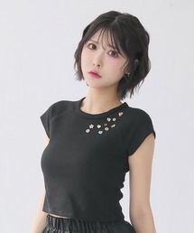 rumnel:（ルムネル）の「ランダムボタンワッフルTシャツ / Random Button Waffle T-Shirt（Tシャツ/カットソー）」