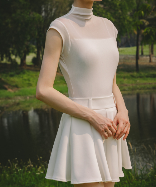OBER GOLF(オーベルゴルフ)の「ソフトメッシュキャップスリーブベーストップ(ホワイト)(Tシャツ/カットソー・レディース・ホワイト・FREE)」の2枚目の写真