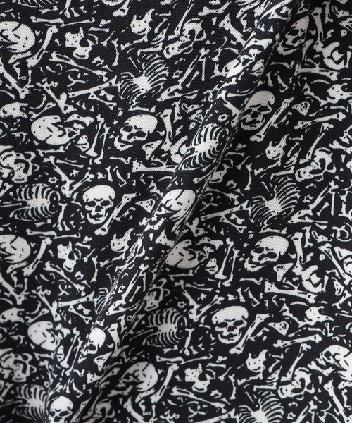 TOWNCRAFT(タウンクラフト)の「TOWNCRAFT / タウンクラフト Printed Loop Collar SS Shirt(シャツ/ブラウス・メンズ・ブラック/ホワイト・LARGE/MEDIUM)」の5枚目の写真