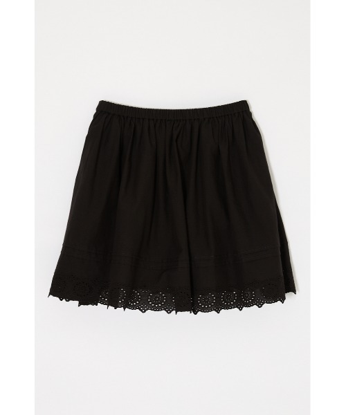 MOUSSY(マウジー)の「EYELET HEM FLARE ミニスカート(スカート・レディース・ブラック/ホワイト・2/1)」の17枚目の写真