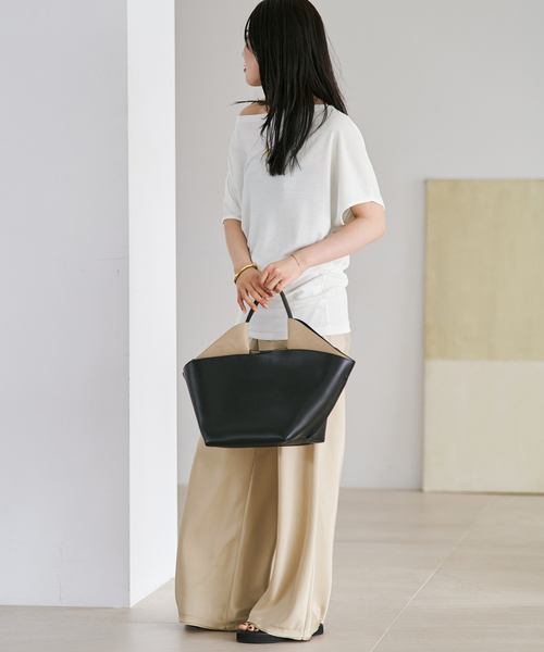 plage(プラージュ)の「Cutoff satin パンツ(その他パンツ・レディース・カーキ/ピンク/ベージュ・38/36/34)」の4枚目の写真