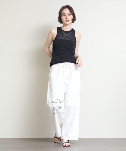 Gready Brilliant(グレディブリリアン)の「PAYDAY麻混パンツ(その他パンツ・レディース・オフホワイト/グレイッシュベージュ・38)」の4枚目の写真