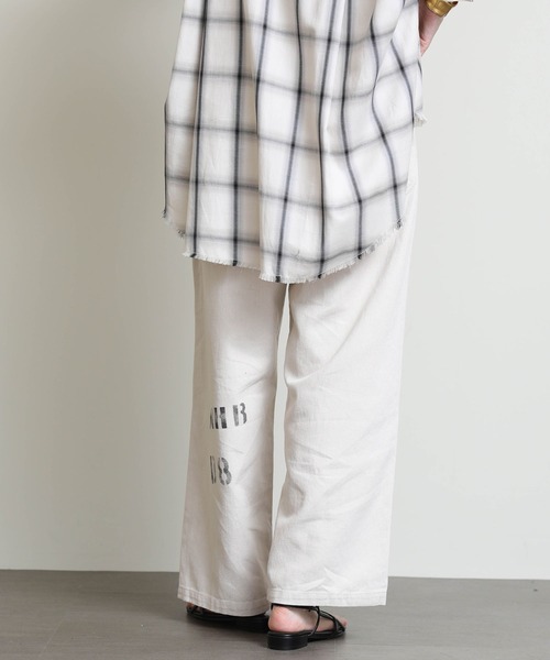 Gready Brilliant(グレディブリリアン)の「PAYDAY麻混パンツ(その他パンツ・レディース・オフホワイト/グレイッシュベージュ・38)」の22枚目の写真