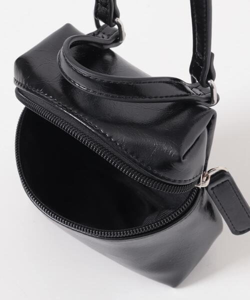 KBF(ケイビーエフ)の「2WAYマイクロポーチBAG(ショルダーバッグ・レディース・ブラック/ダークブラウン・ONE)」の13枚目の写真