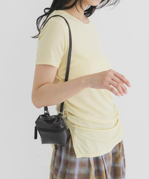 KBF(ケイビーエフ)の「2WAYマイクロポーチBAG(ショルダーバッグ・レディース・ブラック/ダークブラウン・ONE)」の17枚目の写真