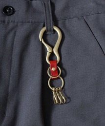 ANPAS（アンパス）の「Made in Japan Daruma Carabiner Key Holder / 日本製 ダルマカラビナキーホルダー 国産 レザー 合金 メンズ レディース ユニセックス（キーケース/キーアクセサリー）」