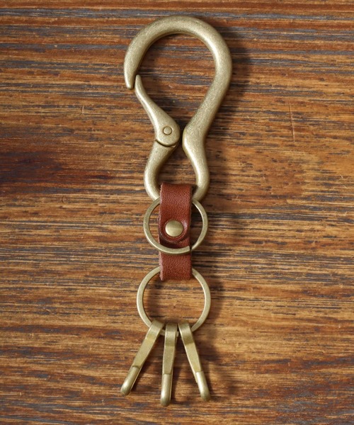 ANPAS(アンパス)の「Made in Japan Daruma Carabiner Key Holder / 日本製 ダルマカラビナキーホルダー 国産 レザー 合金 メンズ レディース ユニセックス(キーケース/キーアクセサリー・メンズ・ダークブラウン/ブラウン/レッド/グリーン/ネイビー/ブラック・FREE)」の11枚目の写真