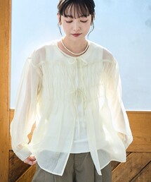 【再入荷 / セットアイテム】シアーシャーリングシャツカーデセット